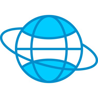 Web kullanımı için Dünya Geneli Basit Vektör Simgesi