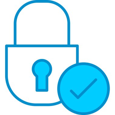 Web kullanımı için Güvenlik Basit Vektör Simgesi