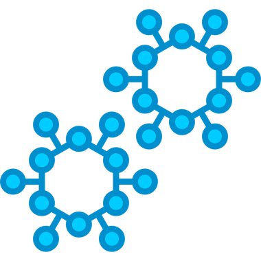 Web kullanımı için Molekül Yapısı Basit Vektör Simgesi