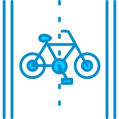 Web kullanımı için Bisiklet Yolu Basit Vektör Simgesi