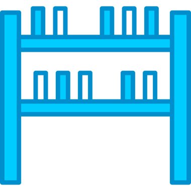 Web kullanımı için Kitap Rafları Basit Vektör Simgesi
