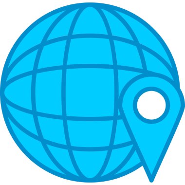 Web kullanımı için dünya çapında Basit Vektör Simgesi