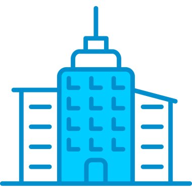 Web kullanımı için Ofis Binası Basit Vektör Simgesi