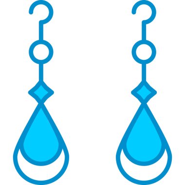 Web kullanımı için Basit Vektör Simgesi Küpeleri