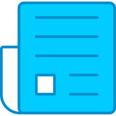 Web kullanımı için Haber Kağıdı Basit Vektör Simgesi