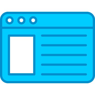 Web kullanımı için Tarayıcı Basit Vektör Simgesi