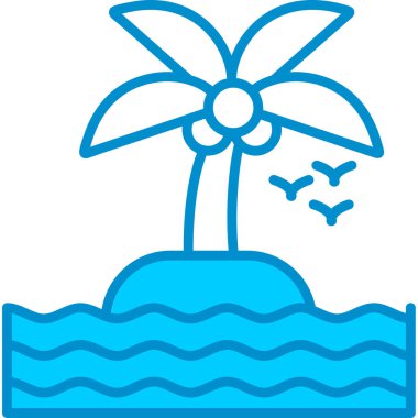 Web Kullanımı için Ada Basit Vektör Simgesi