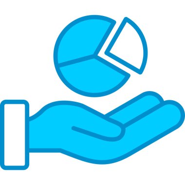 Web kullanımı için Pasta Çizelgesi Basit Vektör Simgesi