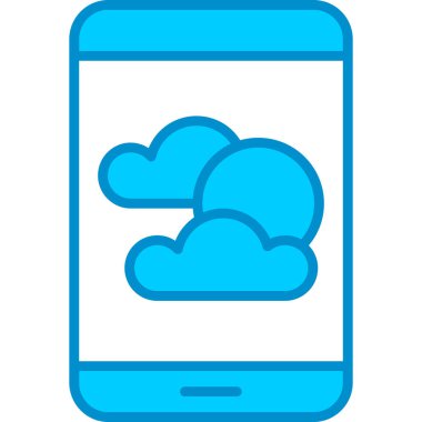 Web kullanımı için Hava Tahminleri Basit Vektör Simgesi