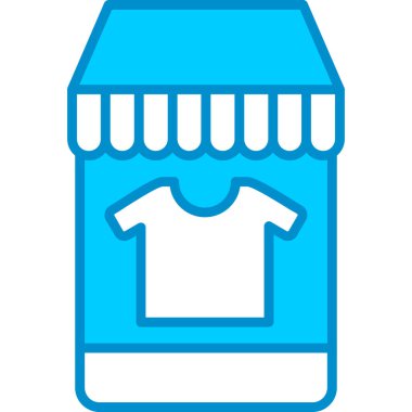 Web kullanımı için Çevrimiçi Alışveriş Basit Vektör Simgesi