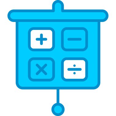 Web kullanımı için Hesaplama Sunumu Basit Vektör Simgesi