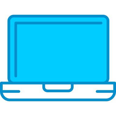 Web kullanımı için Laptop Basit Vektör Simgesi