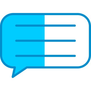 Web kullanımı için Yorum Basit Vektör Simgesi