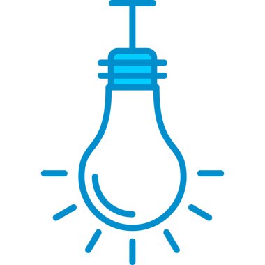 Web kullanımı için Ampul Basit Vektör Simgesi