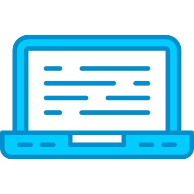 Web kullanımı için Laptop Basit Vektör Simgesi