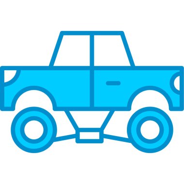 Web kullanımı için Canavar Kamyonu Basit Vektör Simgesi