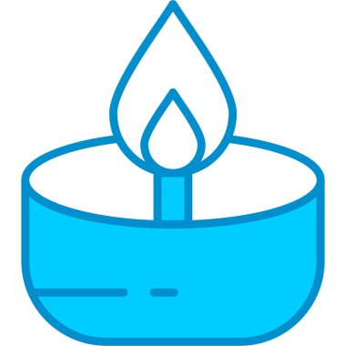 Web kullanımı için Yağ Lambası Basit Vektör Simgesi