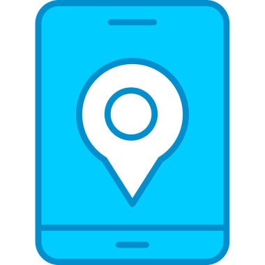 Web kullanımı için Konum Basit Vektör Simgesi