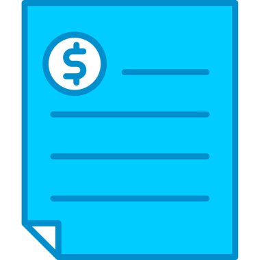 Web kullanımı için Faturalar Basit Vektör Simgesi