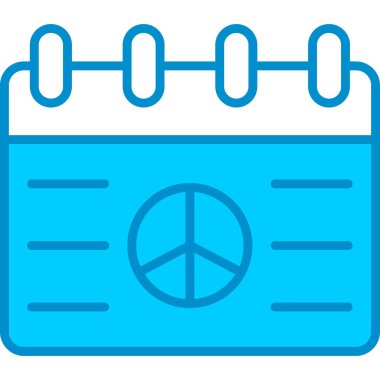 Web kullanımı için Barış Takvimi Basit Vektör Simgesi