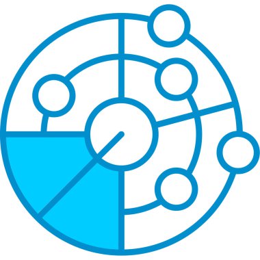 Web kullanımı için Radar Basit Vektör Simgesi