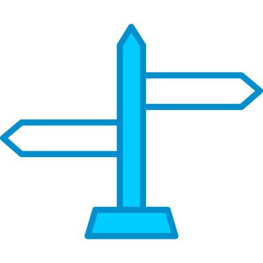 Web kullanımı için Yönlü İşaret Basit Vektör Simgesi