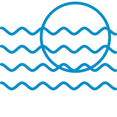 Web kullanımı için Deniz Suyu Basit Vektör Simgesi