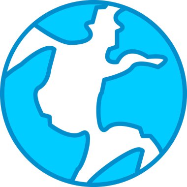 Web Kullanımı için Dünya Basit Vektör Simgesi