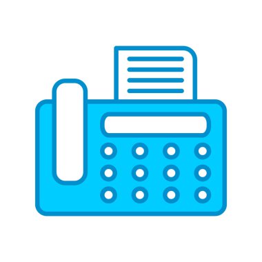 Web kullanımı için Basit Vektör Simgesi Faks