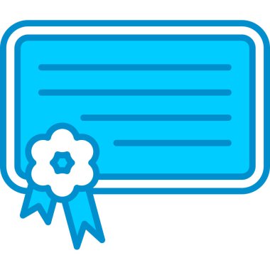 Web kullanımı için Dijital Sertifika Basit Vektör Simgesi