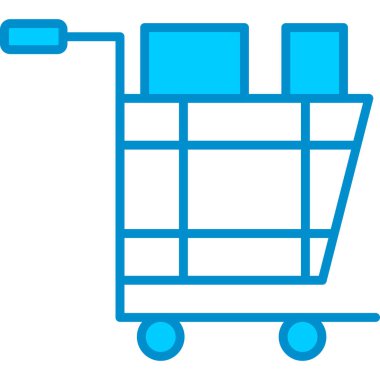 Web kullanımı için Trolley Basit Vektör Simgesi