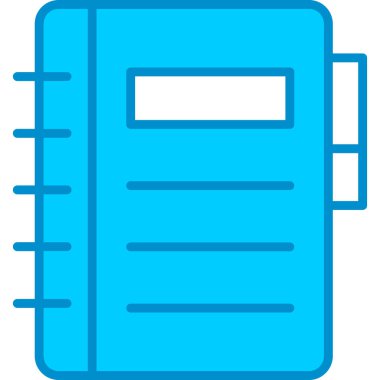 Web kullanımı için Not Defteri Basit Vektör Simgesi