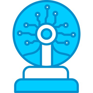 Web kullanımı için Plasma Topu Basit Vektör Simgesi