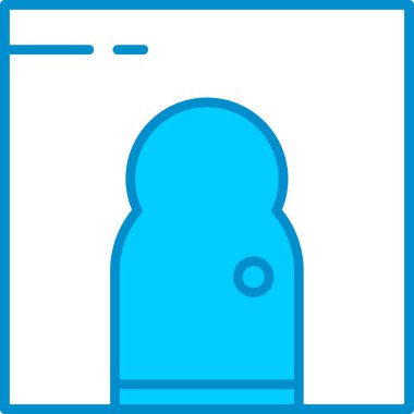 Web kullanımı için Mescid Kapısı Basit Vektör Simgesi