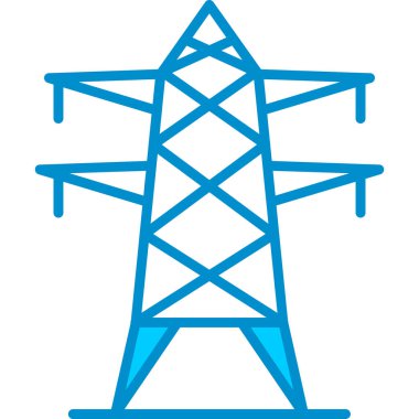 Web kullanımı için Elektrik Kulesi Basit Vektör Simgesi