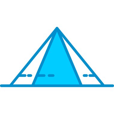 Web kullanımı için basit vektör simgesi piramidi