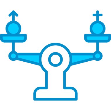 Web kullanımı için Cinsiyet Eşitliği Basit Vektör Simgesi