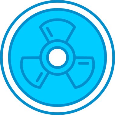 Web kullanımı için Radyasyon Basit Vektör Simgesi