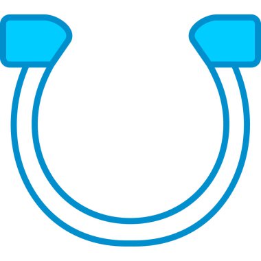 Web Kullanımı için At Nalı Basit Vektör Simgesi