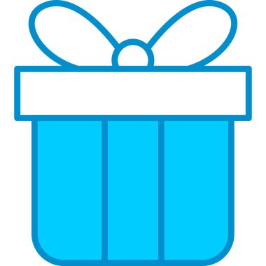 Web kullanımı için hediye basit vektör simgesi