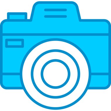 Web kullanımı için Fotoğraf Kamerası Basit Vektör Simgesi
