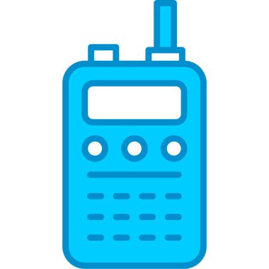 Web kullanımı için Telsiz Telsizi Basit Vektör Simgesi