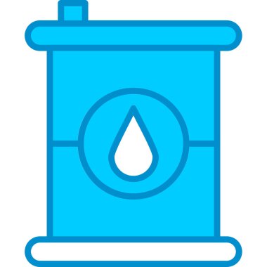 Web kullanımı için Yağ Varili Basit Vektör Simgesi