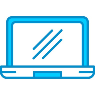 Web kullanımı için Laptop Basit Vektör Simgesi