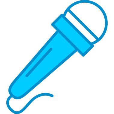 Web kullanımı için Mikrofon Basit Vektör Simgesi