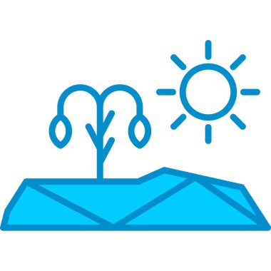 Web Kullanımı İçin Kuraklık Basit Vektör Simgesi