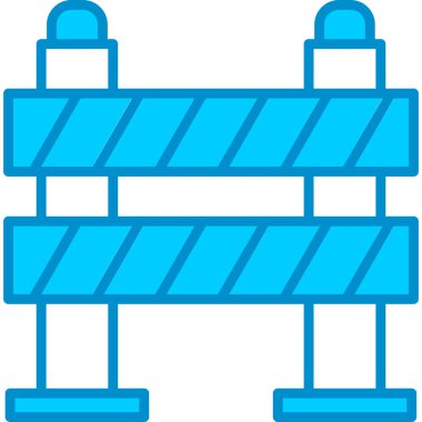 Web kullanımı için Yol Bloğu Basit Vektör Simgesi