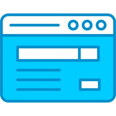 Web kullanımı için Basit Vektör Simgesi Taranıyor