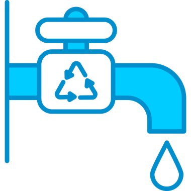 Web kullanımı için Su Musluğu Basit Vektör Simgesi