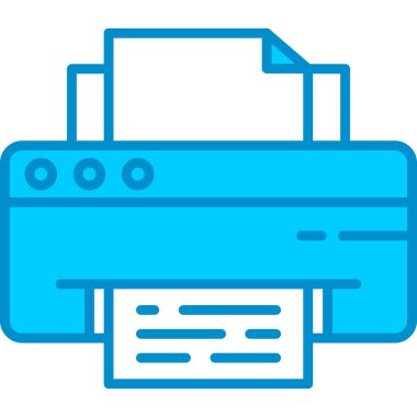 Web kullanımı için Yazıcı Basit Vektör Simgesi
